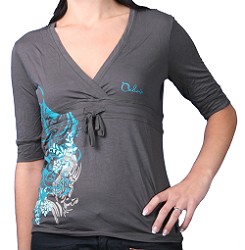 Oxbow Girls Oxbow Tole V-Neck Top Black Ink