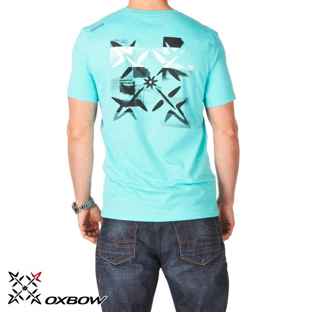 Oxbow Mens Oxbow Pict T-Shirt - Light Curacao