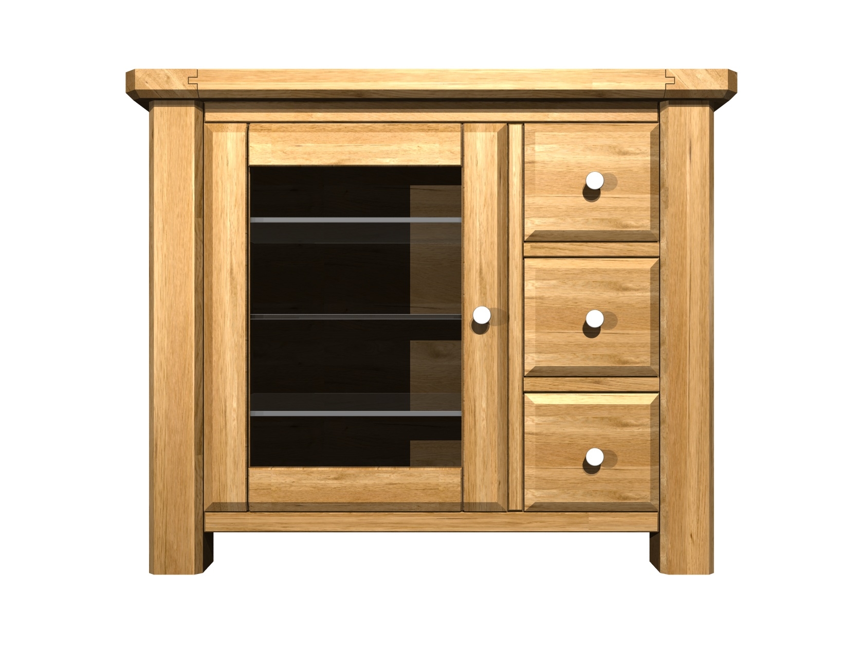 oxford 1 Door 3 Drawer Hi-Fi Unit