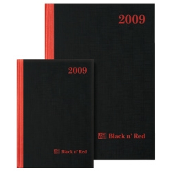 Oxford Black n Red Casebound Hardback Diary