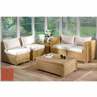 Furniture Set Honey with Half Panama Cushions Serena