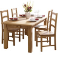 Oak Dining Table and 4 Chairs
