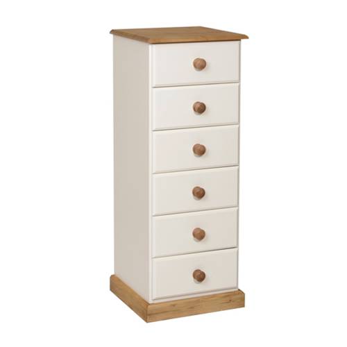 Oxford Painted Pine Furniture Oxford Painted Bedside 6 Drawer 905.127