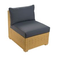 Standard Chair Honey with Half Panama Cushions Grey