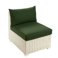 Standard Chair White with Half Panama Cushions Cactus
