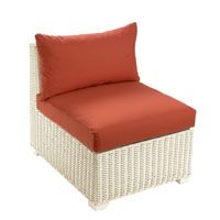 Standard Chair White with Half Panama Cushions Serena