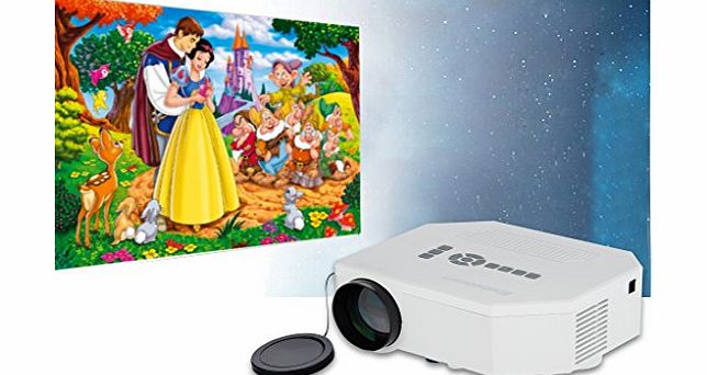 Excelvan Multimedia Portable Mini LED/LCD Home Entertainment Theater Projector with USB/SD/VGA/HDMI/AV/Micro USB