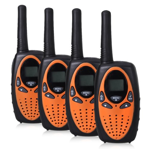 Oxford Street New 2 Pairs Twin Walkie Talkies UHF400-470MHZ with 2-Way Radio 3Km Range Interphone for Supermarkets, Shopping Centres, Festivals and any Outdoor Activities (orange)