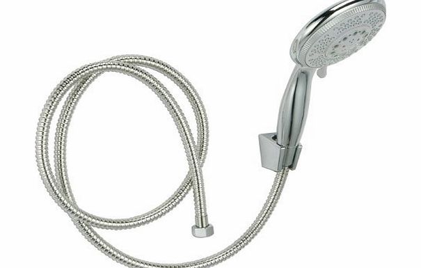 Oxid7 XXL Shower Head with 5 Jet Functions including Shower Hose Stainless Steel