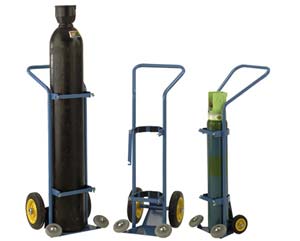 Oxygen cylinder trolley