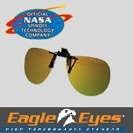EAGLE EYE SUNGLASSES Style Aviator Clip On. NASA PST Lens. Protects eyes. Precision Vision