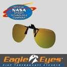 EAGLE EYE SUNGLASSES Style Aviator Clip On. NASA PST Lens. Protects eyes. Precision Vision