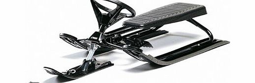 Oypla Fun Winter Snow Sledge Racer c/w Front Skis amp; Snowboard Runners