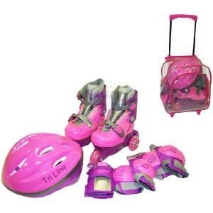 Ozbozz Pink TriLine Skate Combo Size 12 1