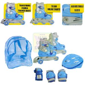 Ozbozz TriLine Combo Skate Blue Shoe Size 8 11 Junior