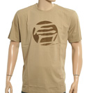 Ozeki Beige T-Shirt with Large Green Logo