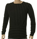 Black & Dark Grey Stripe Sweater