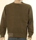 Mens Beech with Cream Printed Side Panel Cotton Sweatshirt