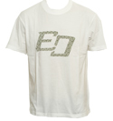 Ozeki White T-Shirt with Green Printed Logo
