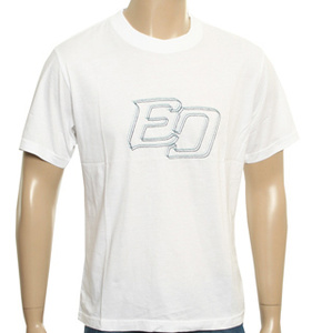 Ozeki White T-Shirt with Sewn Logo