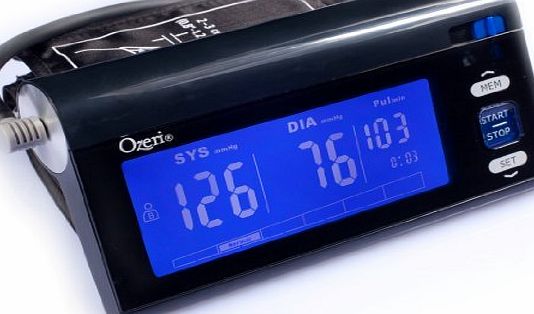 Ozeri CardioTech Premium Series BP3T Upper Arm Blood Pressure Monitor with Intelligent Hypertension Detection