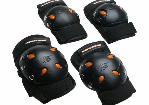 Pacific Cycle Mongoose BMX Bike Gel Knee and Elbow Pads by Pacific Cycle