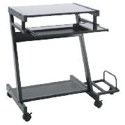 Pacific Glass Desk, Black