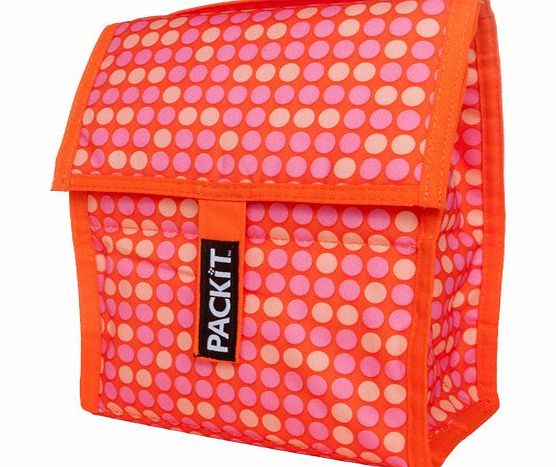 Packit  Freezable Lunch Bag, Polka Dot