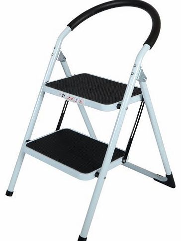 Paco Rabanne 2 Tread Safety Non Slip Folding Step Ladder Stepladder Kitchen Stool