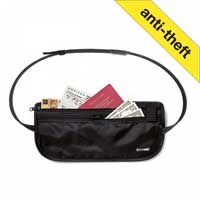 Pacsafe Coversafe 100 Secure Waist Wallet Black