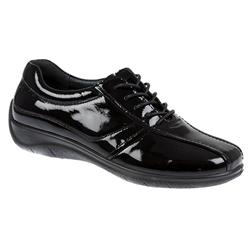 Female Melissa Leather Upper Leather Lining Casual in Black, Black Patent, Tan