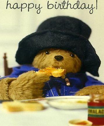 Paddington Bear - Happy Birthday Card (PD25) *