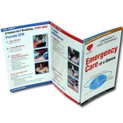 PADI Emergency Care at a Glance Reference Card
