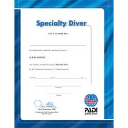 Speciality Diver Certificate