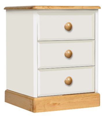 BEDSIDE CABINET 3 DRAWER ONE RANGE