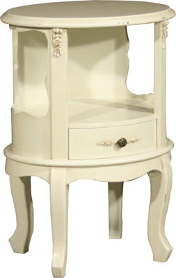 BEDSIDE CABINET ROUND BERGERE