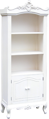 painted BOOKCASE 2 SHELF 67.5IN x 34IN BERGERE