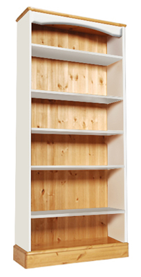 painted Bookcase Tall Wide 70.5in X 33in One