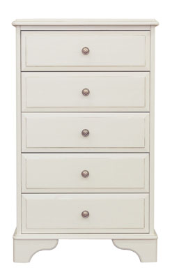 painted CHEST MEDIUM 5 DWR CHATEAU