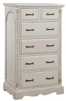 painted Chest of Drawers 2 over 4 Chelsea