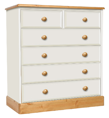 painted Chest of Drawers 2 over 4 Wide One Range
