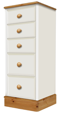 painted Chest of Drawers 3 Over 2 Deep Drawer