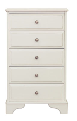 painted MEDIUM 5 DRAWER CHEST OF DRAWERS CHATEAU