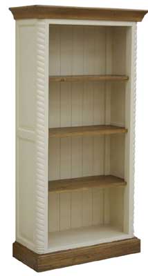 painted pine Bookcase small 61.5ins x 31.5ins