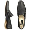 Pakerson Black Italian Hand Made Calf Leather Loafer Shoes