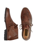 Pakerson Brown Handmade Italian Leather Ankle Boots