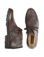 Dark Brown Handmade Italian Leather Ankle Boots