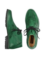 Pakerson Green Handmade Italian Leather Ankle Boots