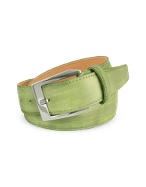 Pakerson Mens Pistachio Green Hand Painted Italian