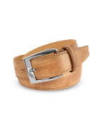 Pakerson Mens Sand Hand Painted Italian Leather Belt